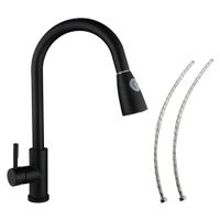 Single Handle Commercial Pull Out Kitchen Sink Water Tap - 360 Rotating